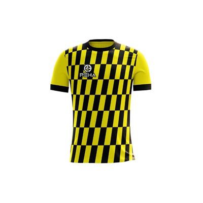 Koszulka piłkarska dla dzieci PEHA Dalco żółto-czarna