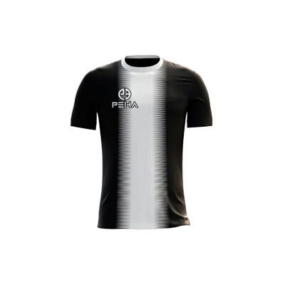 Koszulka piłkarska dla dzieci PEHA Delta czarno-biała