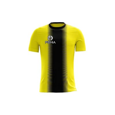 Koszulka piłkarska dla dzieci PEHA Delta żółto-czarna