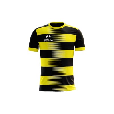 Koszulka piłkarska dla dzieci PEHA Ezro czarno-żółta