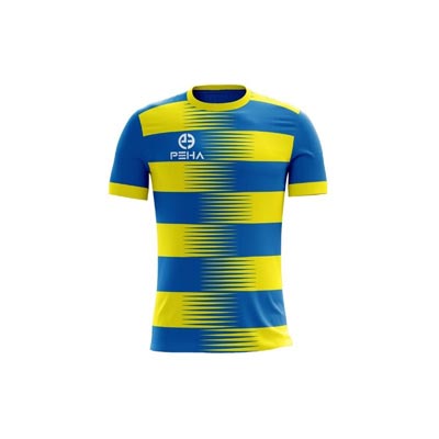 Koszulka piłkarska dla dzieci PEHA Ezro niebiesko-żółta