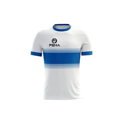 Koszulka piłkarska dla dzieci PEHA Luca biało-niebieska