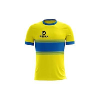 Koszulka piłkarska dla dzieci PEHA Luca żółto-niebieska