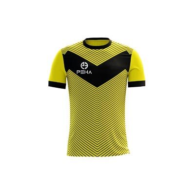 Koszulka piłkarska dla dzieci PEHA Lugo żółto-czarna