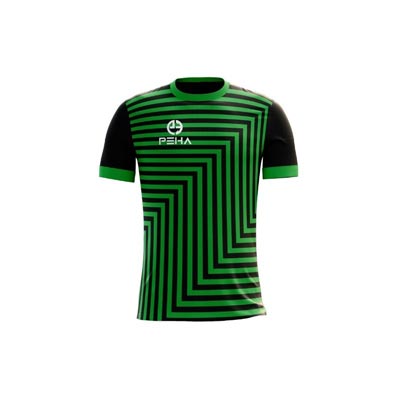 Koszulka piłkarska dla dzieci PEHA Orion czarno-zielona