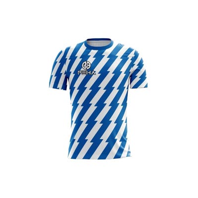 Koszulka piłkarska dla dzieci PEHA Thunder biało-niebieska