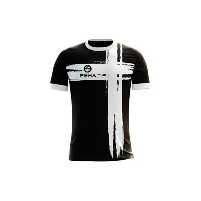 Koszulka piłkarska dla dzieci PEHA Ultra czarno-biała