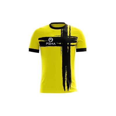 Koszulka piłkarska dla dzieci PEHA Ultra żółto-czarna