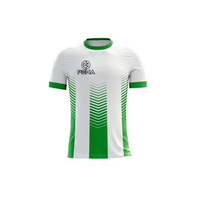 Koszulka piłkarska dla dzieci PEHA Vero biało-zielona