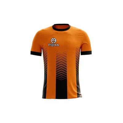 Koszulka piłkarska dla dzieci PEHA Vero pomarańczowo-czarna