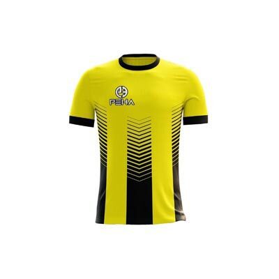 Koszulka piłkarska dla dzieci PEHA Vero żółto-czarna