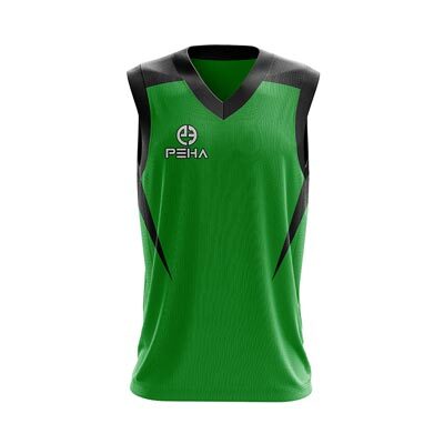 Koszulka koszykarska PEHA Elite zielono-czarna