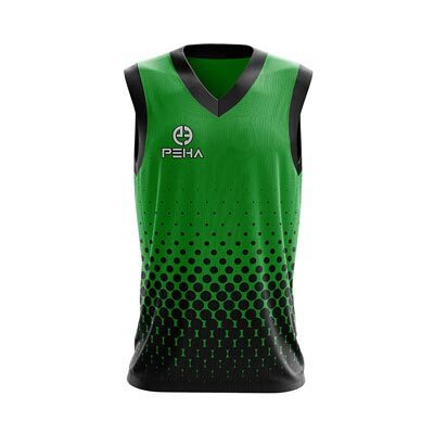 Koszulka koszykarska PEHA Energy zielono-czarna