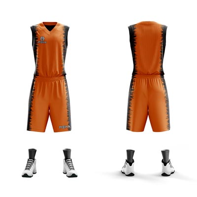 Strój koszykarski PEHA Ultra pomarańczowo-czarny