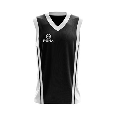 Koszulka koszykarska PEHA Ebro czarno-biała