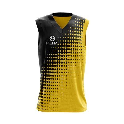 Koszulka koszykarska PEHA Roca czarno-żółta