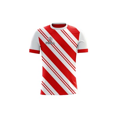 Koszulka piłkarska PEHA Challenge biało-czerwona
