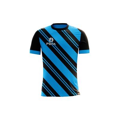 Koszulka piłkarska PEHA Challenge czarno-turkusowa