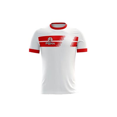 Koszulka piłkarska PEHA Contra biało-czerwona