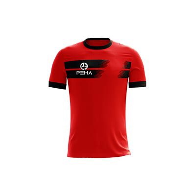Koszulka piłkarska PEHA Contra czerwono-czarna