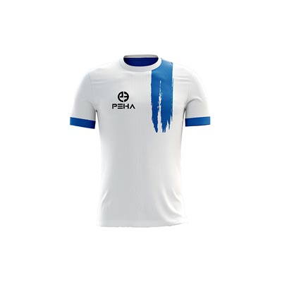 Koszulka piłkarska PEHA Flash biało-niebieska