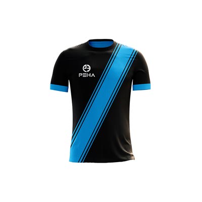 Koszulka piłkarska PEHA Legend czarno-turkusowy