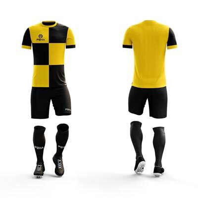 Strój piłkarski PEHA Husar czarno-żółty