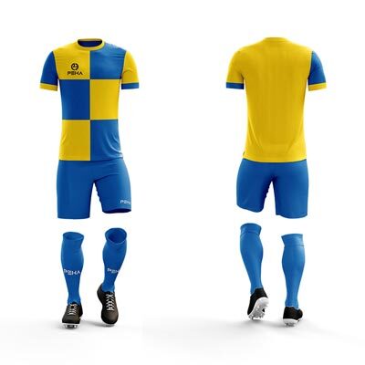 Strój piłkarski PEHA Husar żółto-niebieski