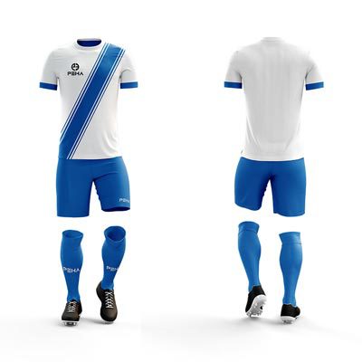 Strój piłkarski PEHA Legend biało-niebieski