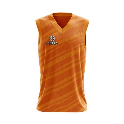 Koszulka koszykarska dla dzieci PEHA Orion pomarańczowa