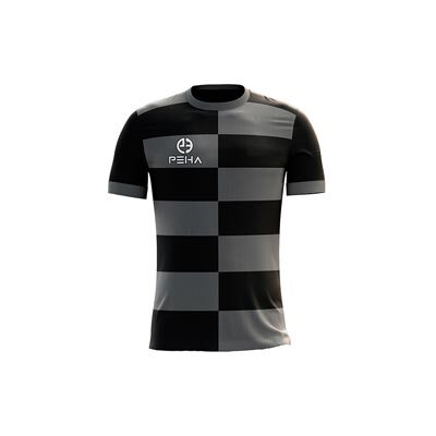 Koszulka piłkarska dla dzieci PEHA Colo szaro-czarna