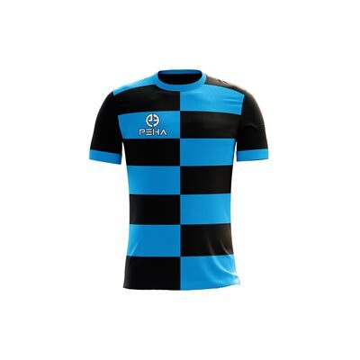 Koszulka piłkarska dla dzieci PEHA Colo turkusowo-czarna
