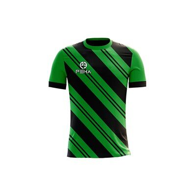 Koszulka piłkarska dla dzieci PEHA Challenge zielono-czarna