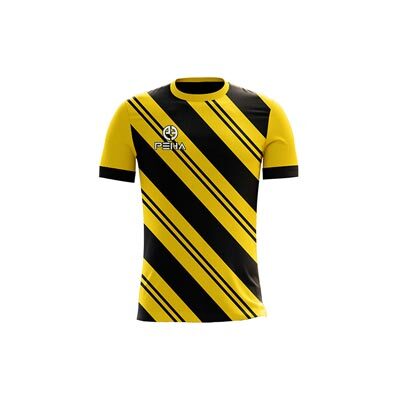 Koszulka piłkarska dla dzieci PEHA Challenge żółto-czarna