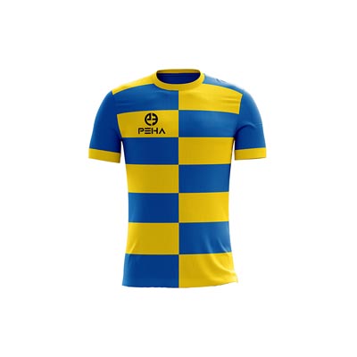 Koszulka piłkarska dla dzieci PEHA Colo żółto-niebieska