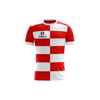 Koszulka piłkarska dla dzieci PEHA Colo biało-czerwona
