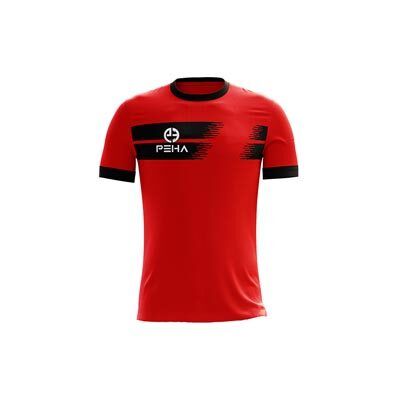 Koszulka piłkarska dla dzieci PEHA Contra czerwono-czarna