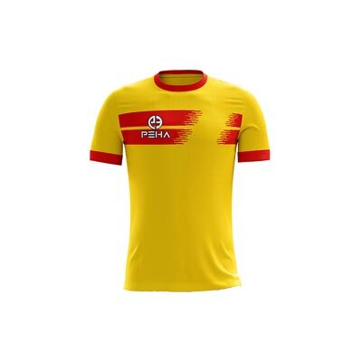 Koszulka piłkarska dla dzieci PEHA Contra żółto-czerwona