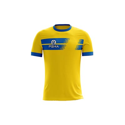 Koszulka piłkarska dla dzieci PEHA Contra żółto-niebieska