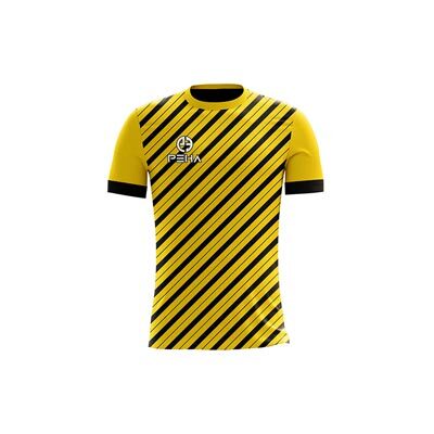 Koszulka piłkarska dla dzieci PEHA Copa żółto-czarna