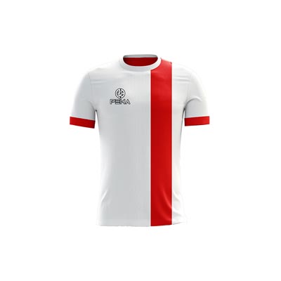 Koszulka piłkarska dla dzieci PEHA Final biało-czerwona