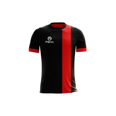 Koszulka piłkarska dla dzieci PEHA Final czarno-czerwona