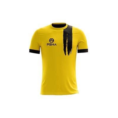 Koszulka piłkarska dla dzieci PEHA Flash żółto-czarna