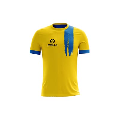 Koszulka piłkarska dla dzieci PEHA Flash żółto-niebieska