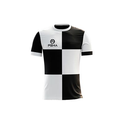 Koszulka piłkarska dla dzieci PEHA Husar biało-czarna