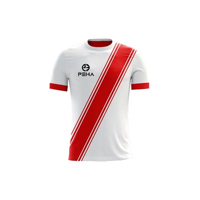 Koszulka piłkarska dla dzieci PEHA Legend biało-czerwona