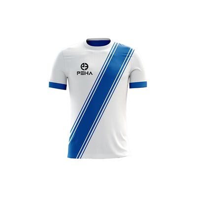 Koszulka piłkarska dla dzieci PEHA Legend biało-niebieska
