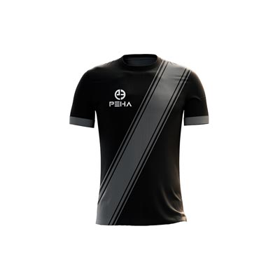 Koszulka piłkarska dla dzieci PEHA Legend czarno-szara