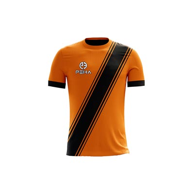 Koszulka piłkarska dla dzieci PEHA Legend pomarańczowo-czarna