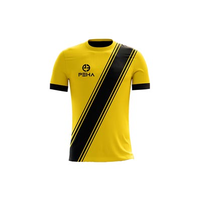 Koszulka piłkarska dla dzieci PEHA Legend żółto-czarna